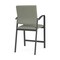Lesro Newport Hip Chair Metal Frame, Charcoal, OH Eucalyptus Upholstery NP1161 - alternate 3